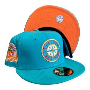 New Era Seattle Mariners 59FIFTY Fitted Hat Teal 30th Anniversary Patch